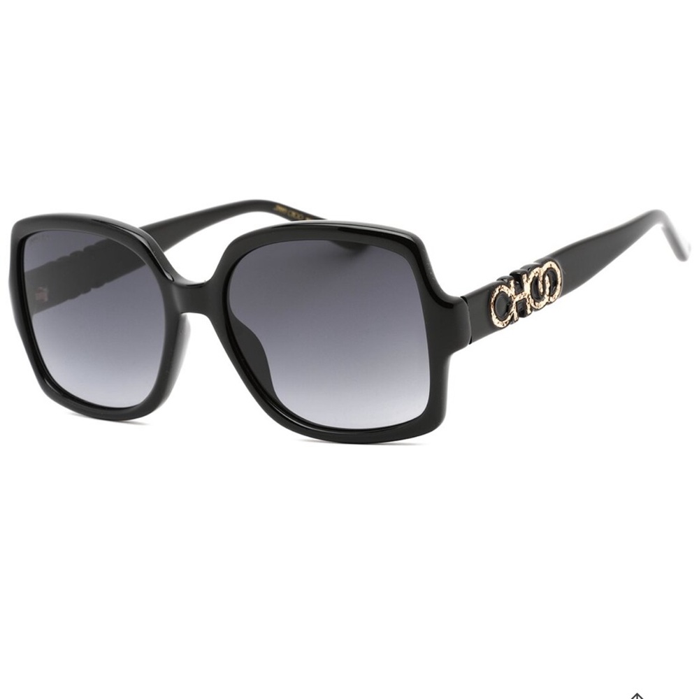 Authentic Jimmy Choo Chic Sammy G 55mm Black Sunglasses NWT! - Picture 10 of 15